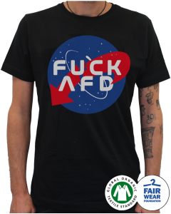 KEIN BOCK AUF NAZIS 'NASA' Unisex Shirt schwarz
